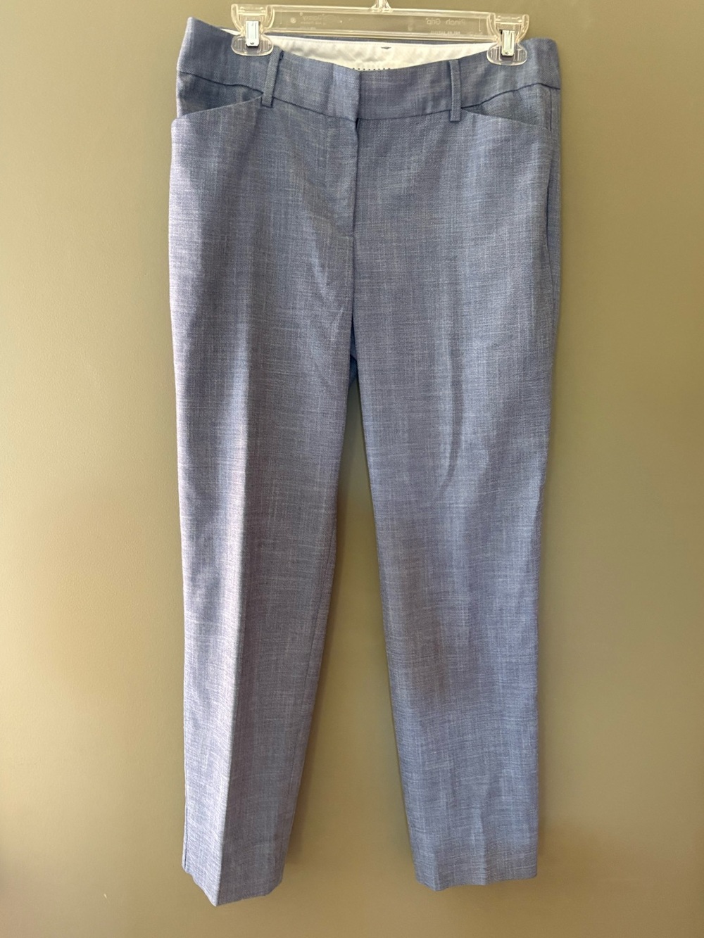 Talbots Hampshire Ankle Pants Chambray Size 6